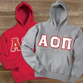 Alpha Omicron Pi Hooded Sweatshirt, 2-Pack Bundle Deal - TWILL