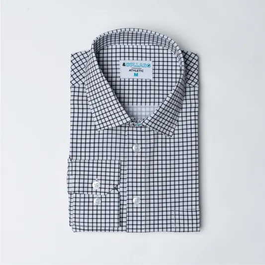 &Collar Patterned Dress Shirts