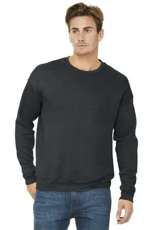 BELLA CANVAS Unisex Sponge Fleece Drop Shoulder Sweatshirt Dark Grey Heather.8126