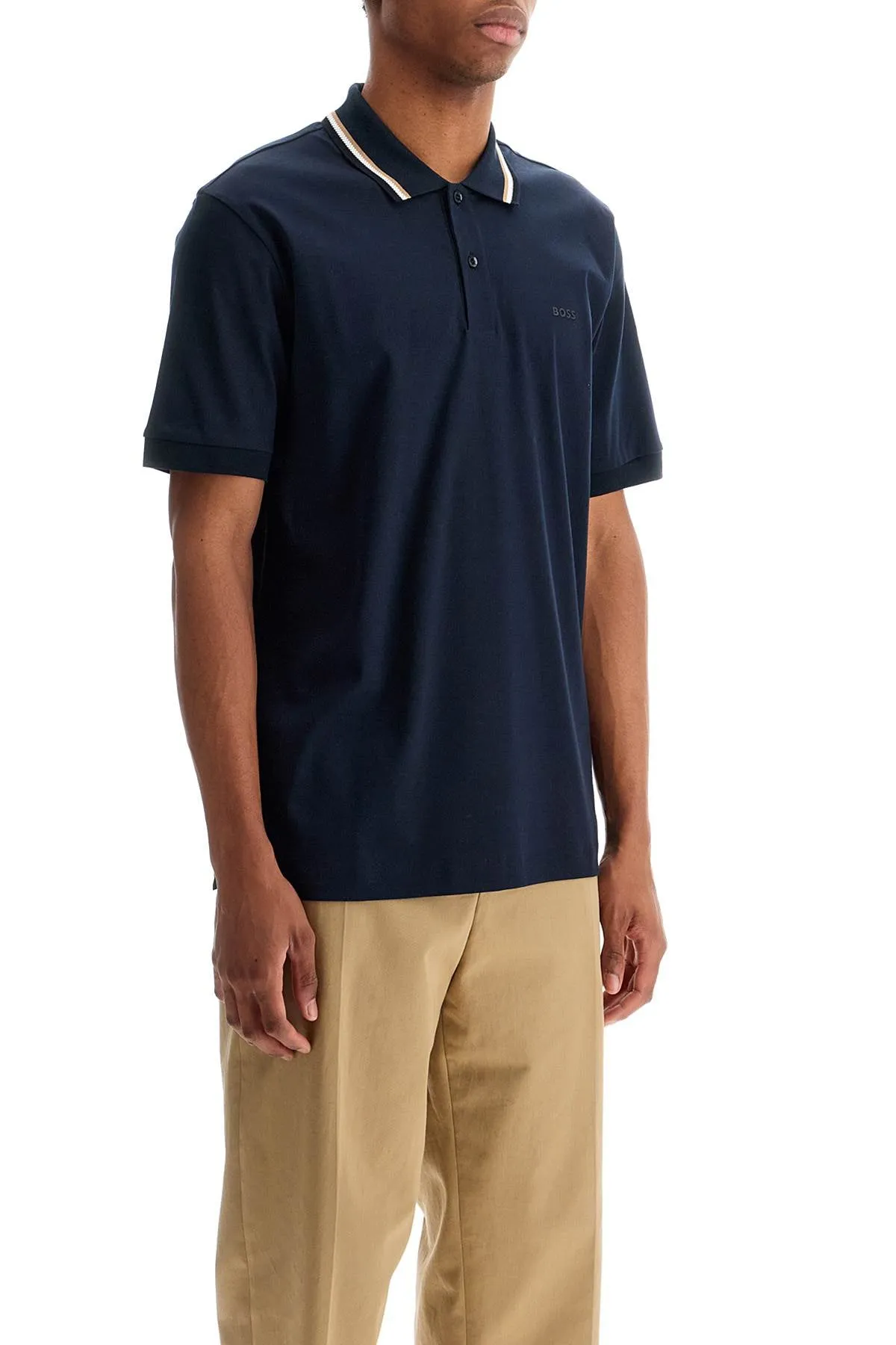 Boss Penrose Polo Shirt In Mercerized Cotton