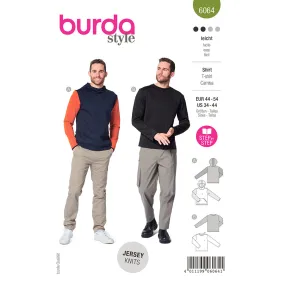 BURDA - 6064 Classic Sweatshirt with Hood or Neckband