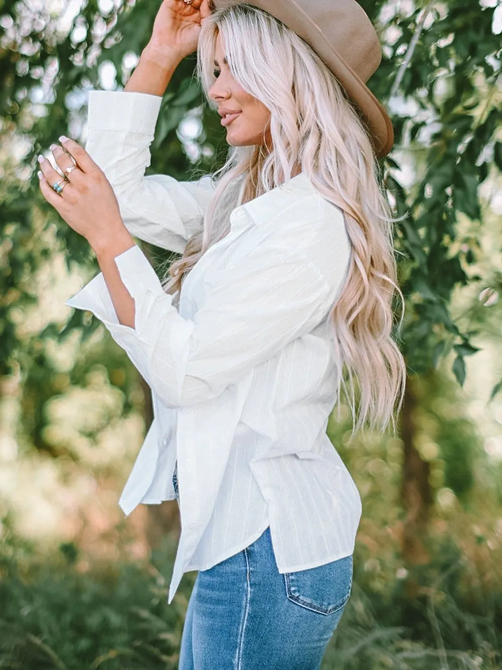 Button-Down Shirt with Cuffs