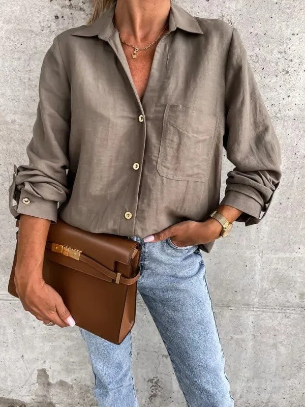 Button-Down Shirt with Cuffs