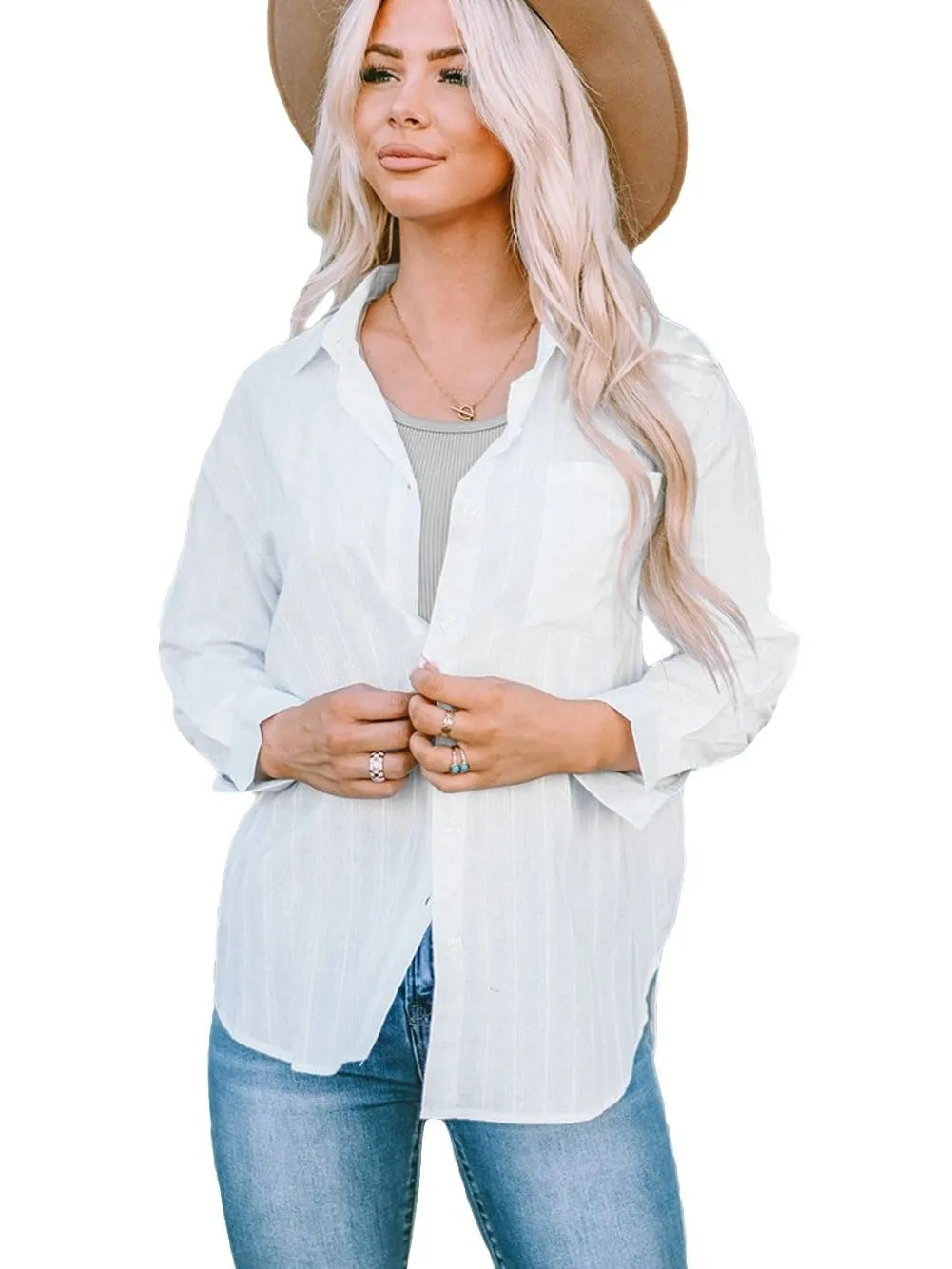 Button-Down Shirt with Cuffs