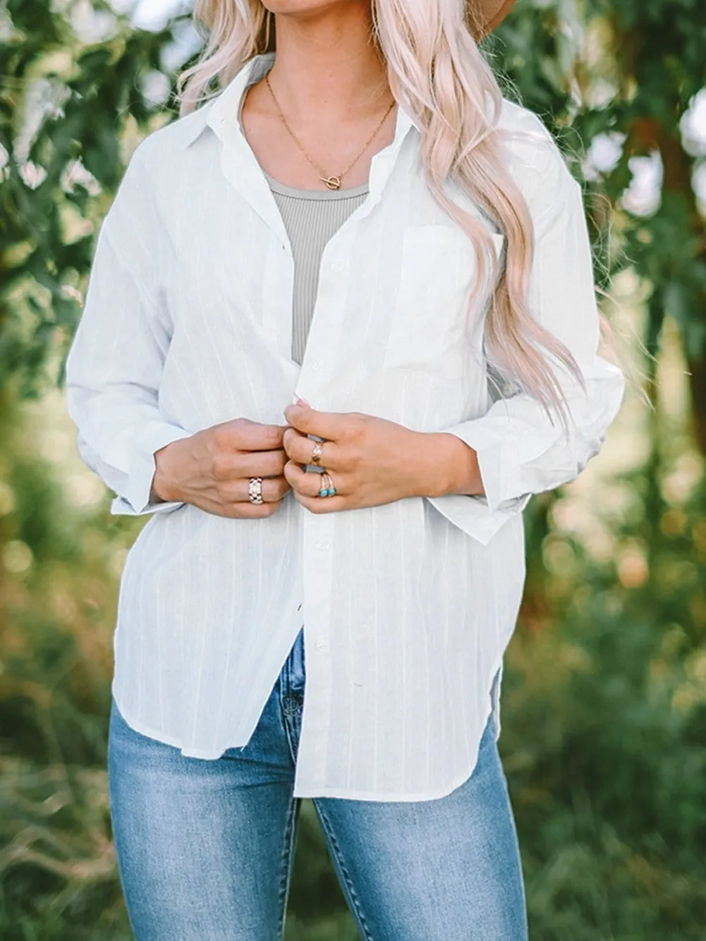 Button-Down Shirt with Cuffs