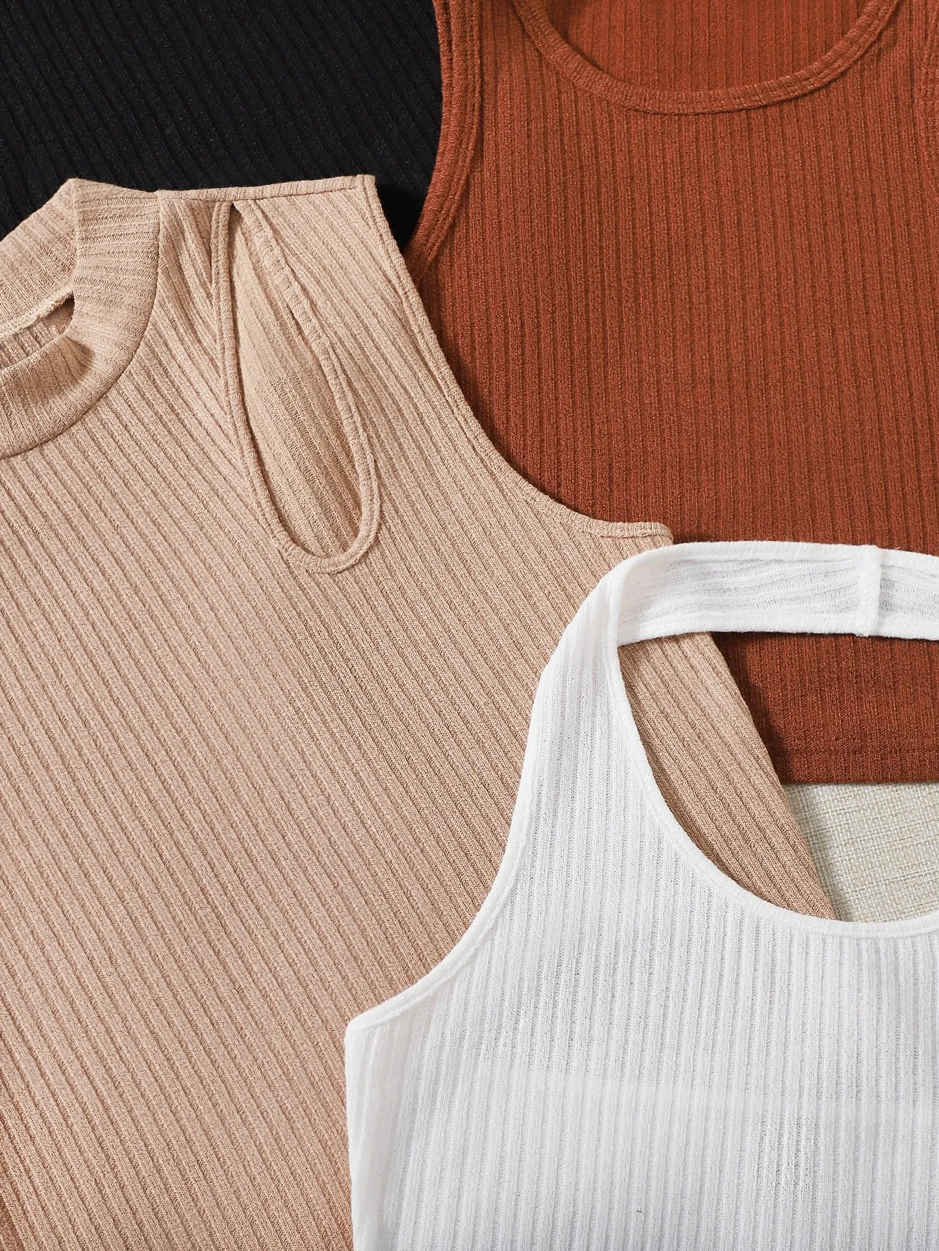 Casual Plain Halter Crop Women Tank Top & Cami