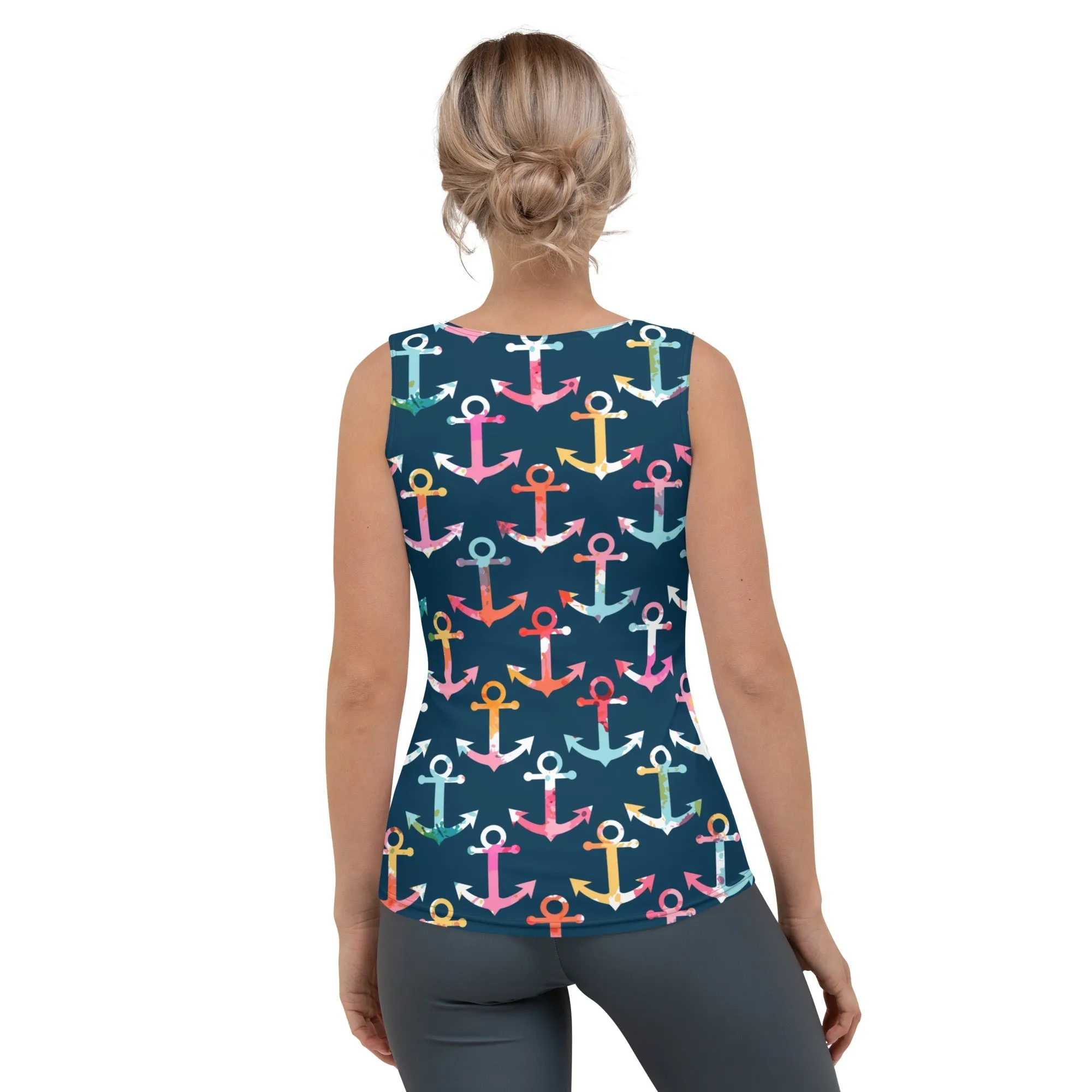 Colorful Anchor Tank Top