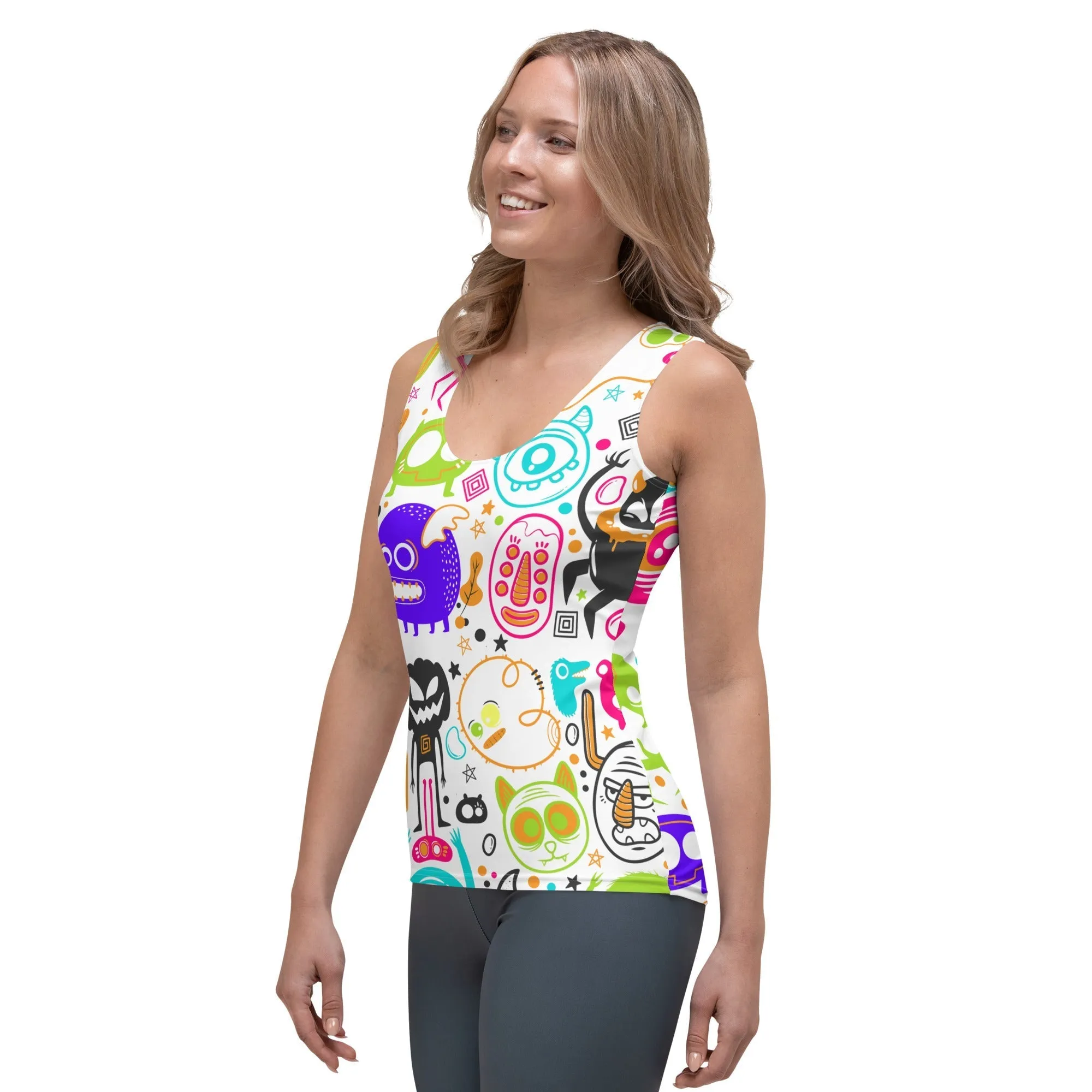 Colorful Doodles Tank Top