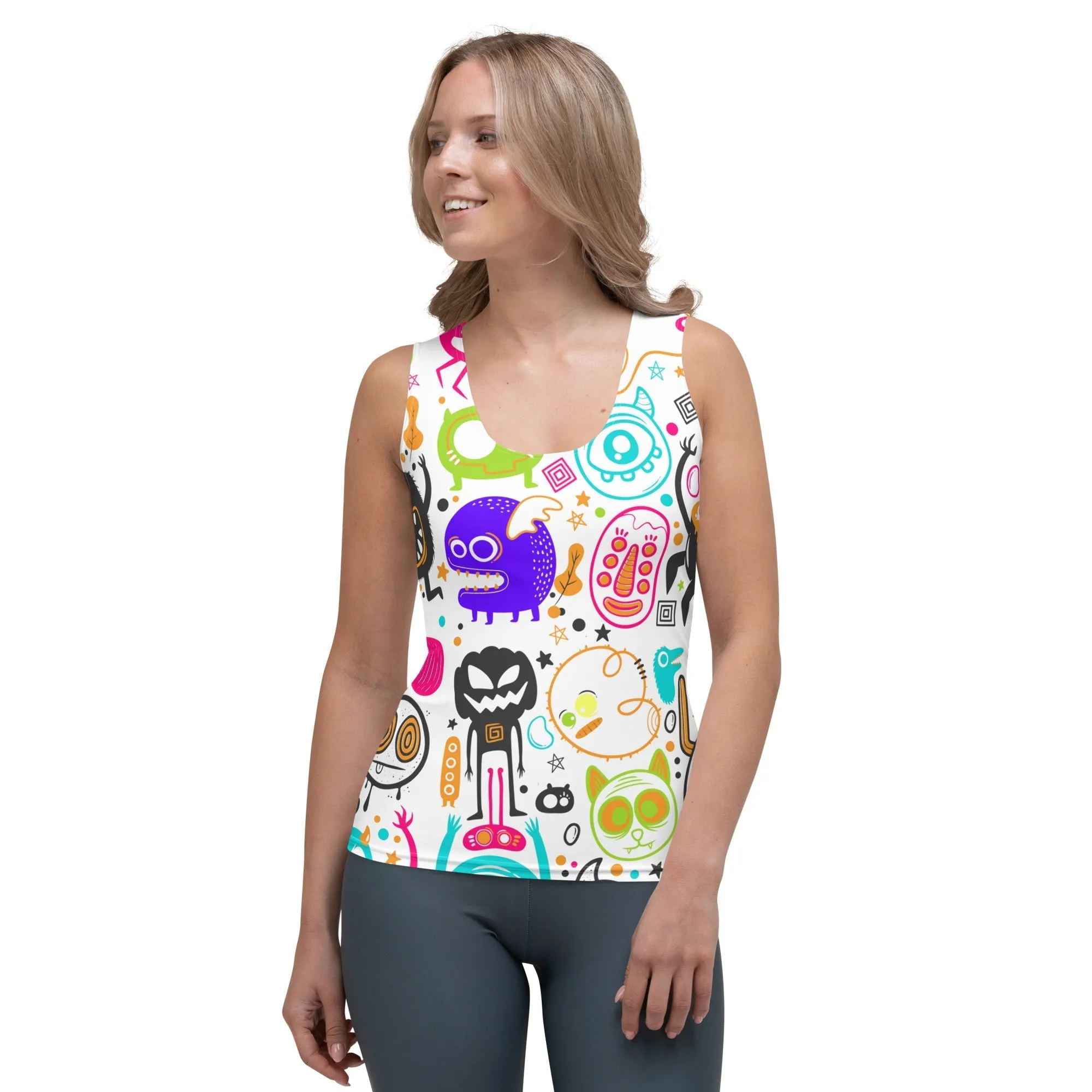 Colorful Doodles Tank Top