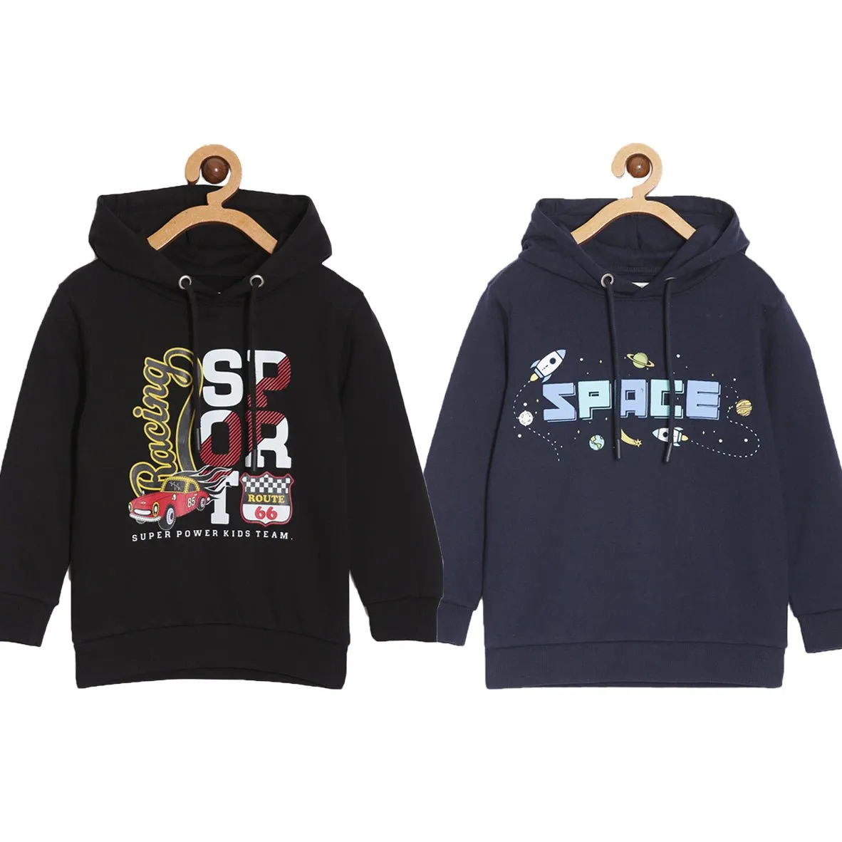 Combo of 2 Kids Hooded Sweatshirts