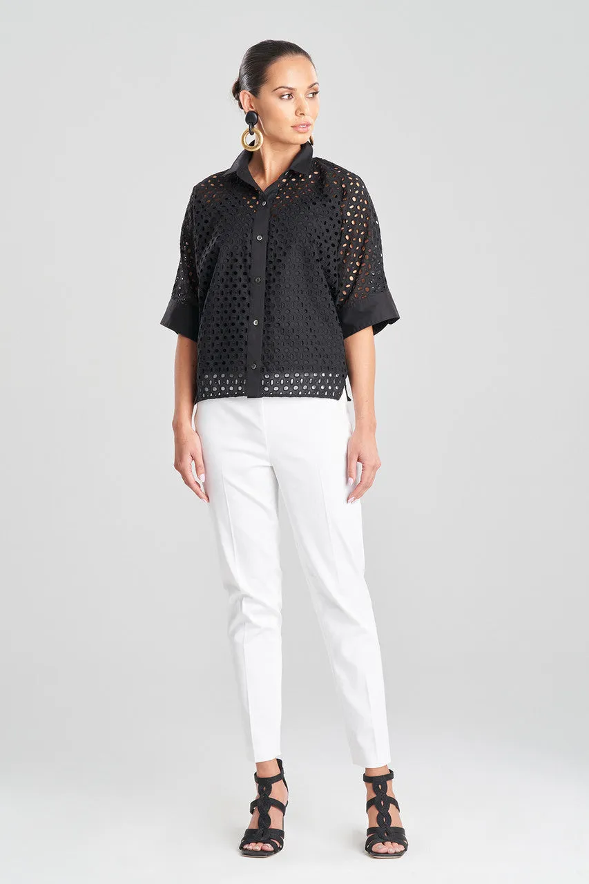 Cotton Eyelet Top