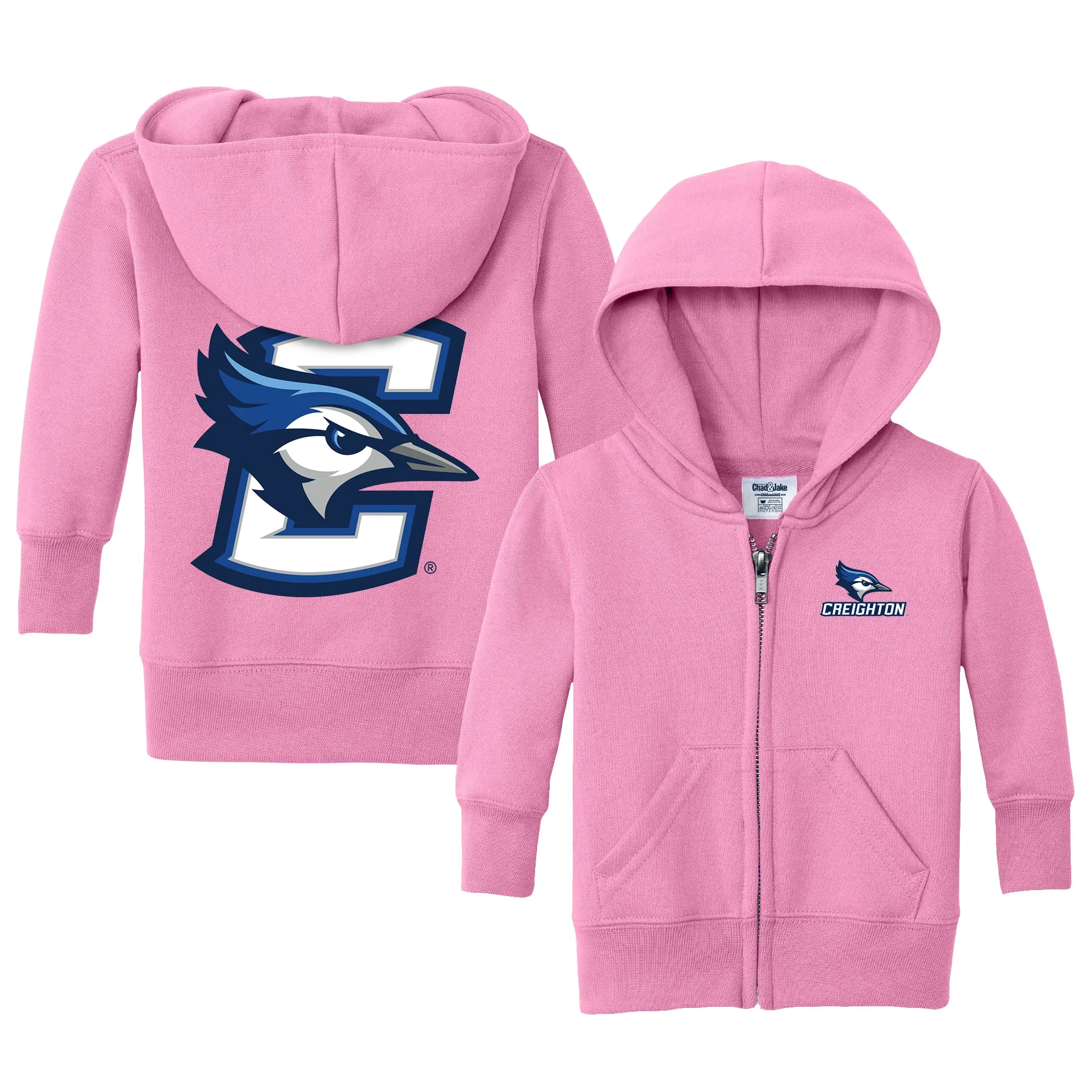 Creighton Bluejays Logo Infant Full-Zip Sweatshirt