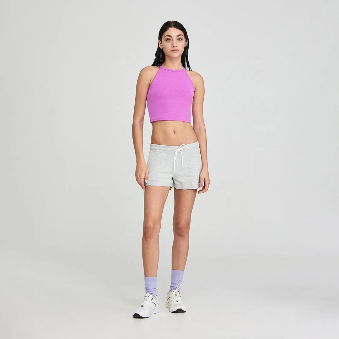 Crew Neck Short Sleeve Cropped T-Shirt