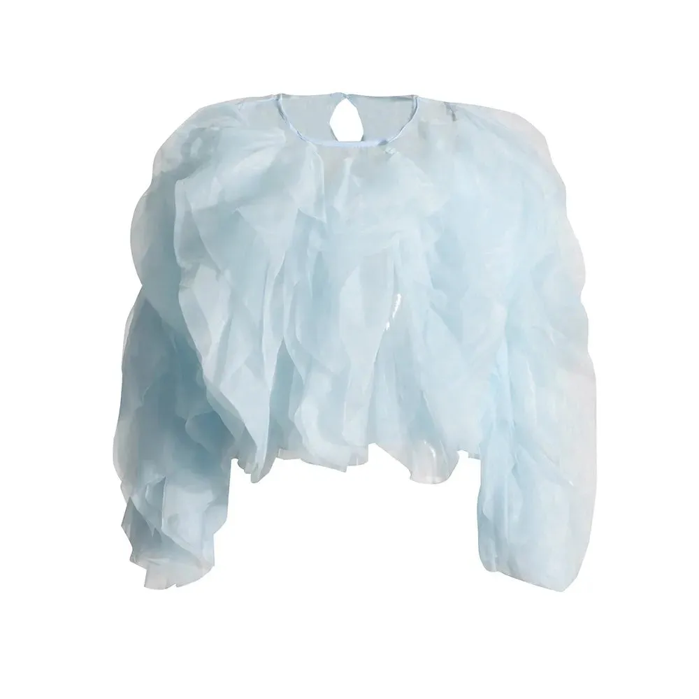 Deria Ruffles Chiffon Blouse