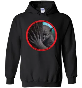 Dogman Encounters Rogue Collection Hooded Sweatshirt (red border with black font)