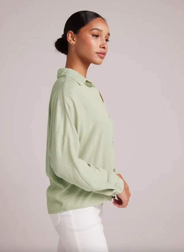 Dolman Sleeve Button Down Top