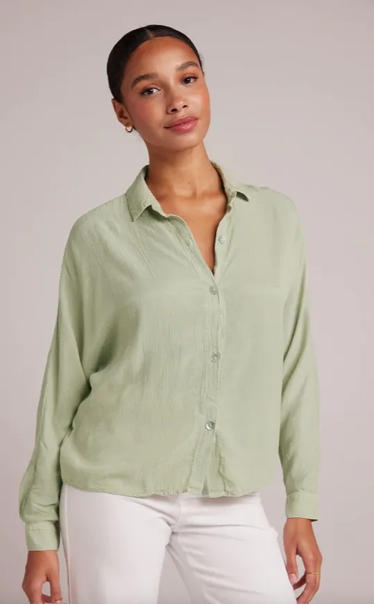 Dolman Sleeve Button Down Top