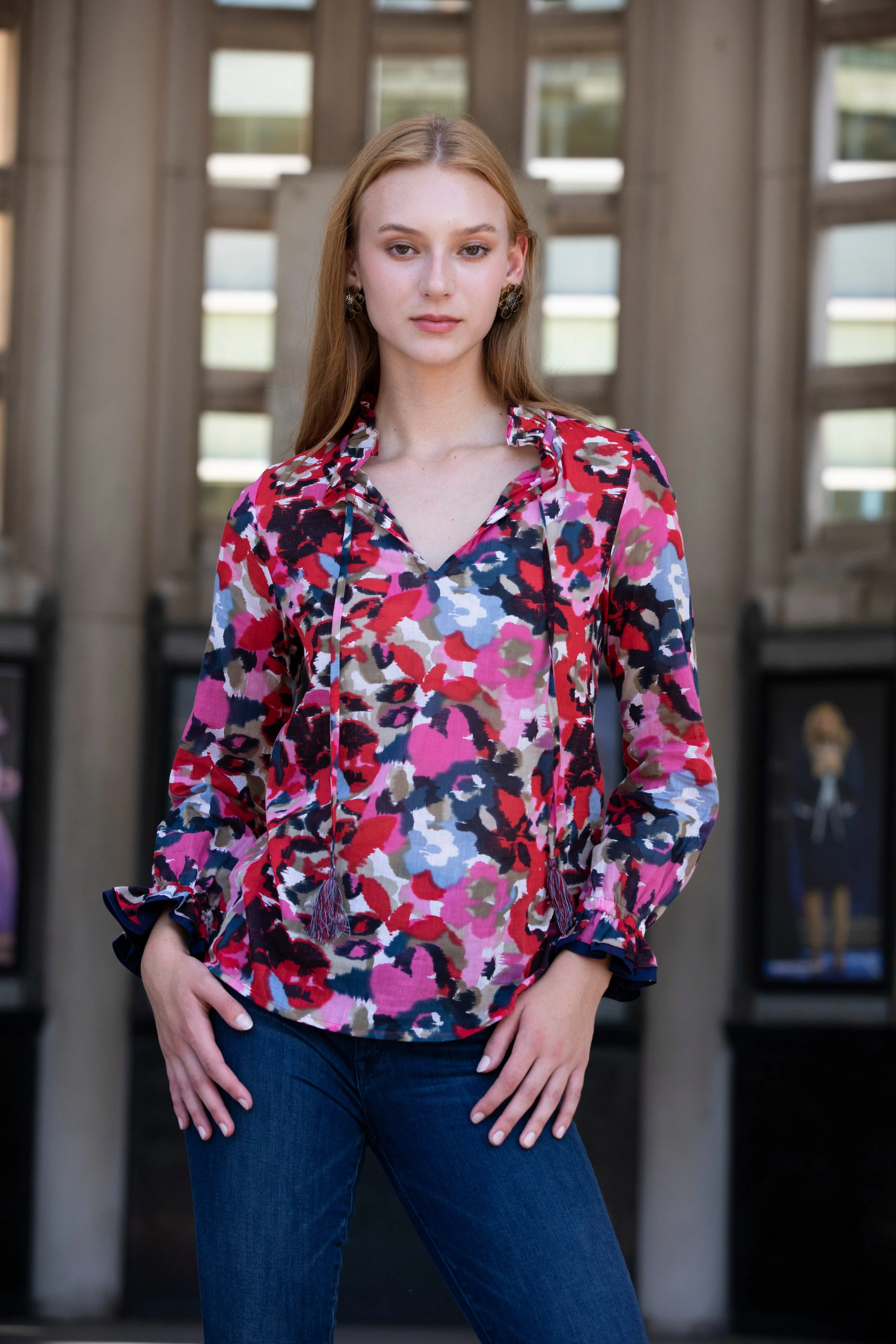 Francesca Full Sleeve Cotton Blouse