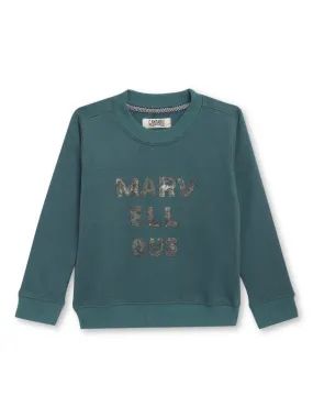 Girls Bottle Green Sweatshirt