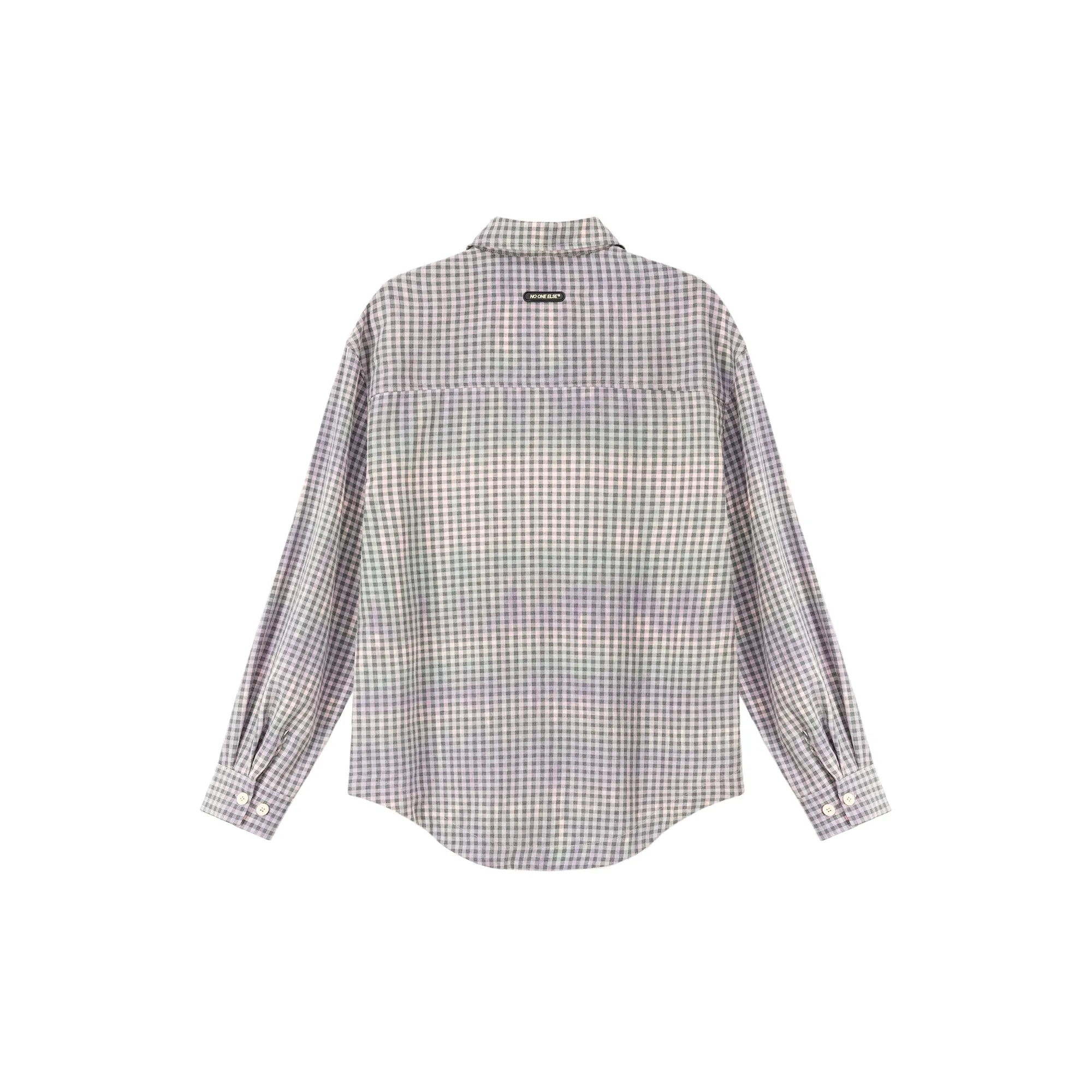 Gradient Vintage Check Long Sleeve Shirt