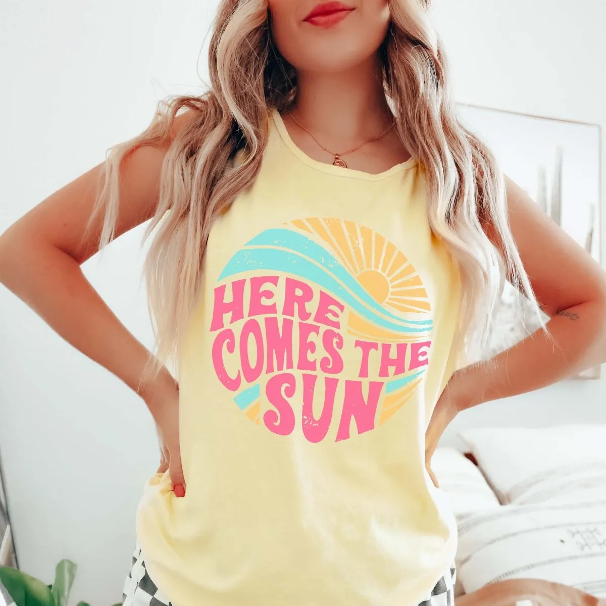 Here Comes The Sun Comfort Color Tank