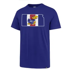 Kansas Jayhawks 47 Brand Royal Blue Regional Super Rival T-Shirt