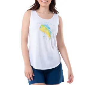 Ladies Mahi Scribble Tank Top