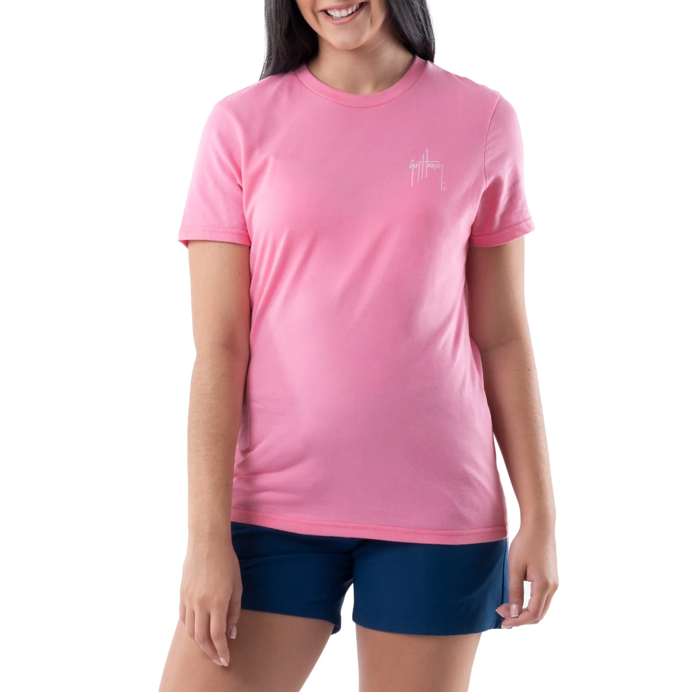 Ladies Turtle Chalk Short Sleeve Crew Neck T-Shirt