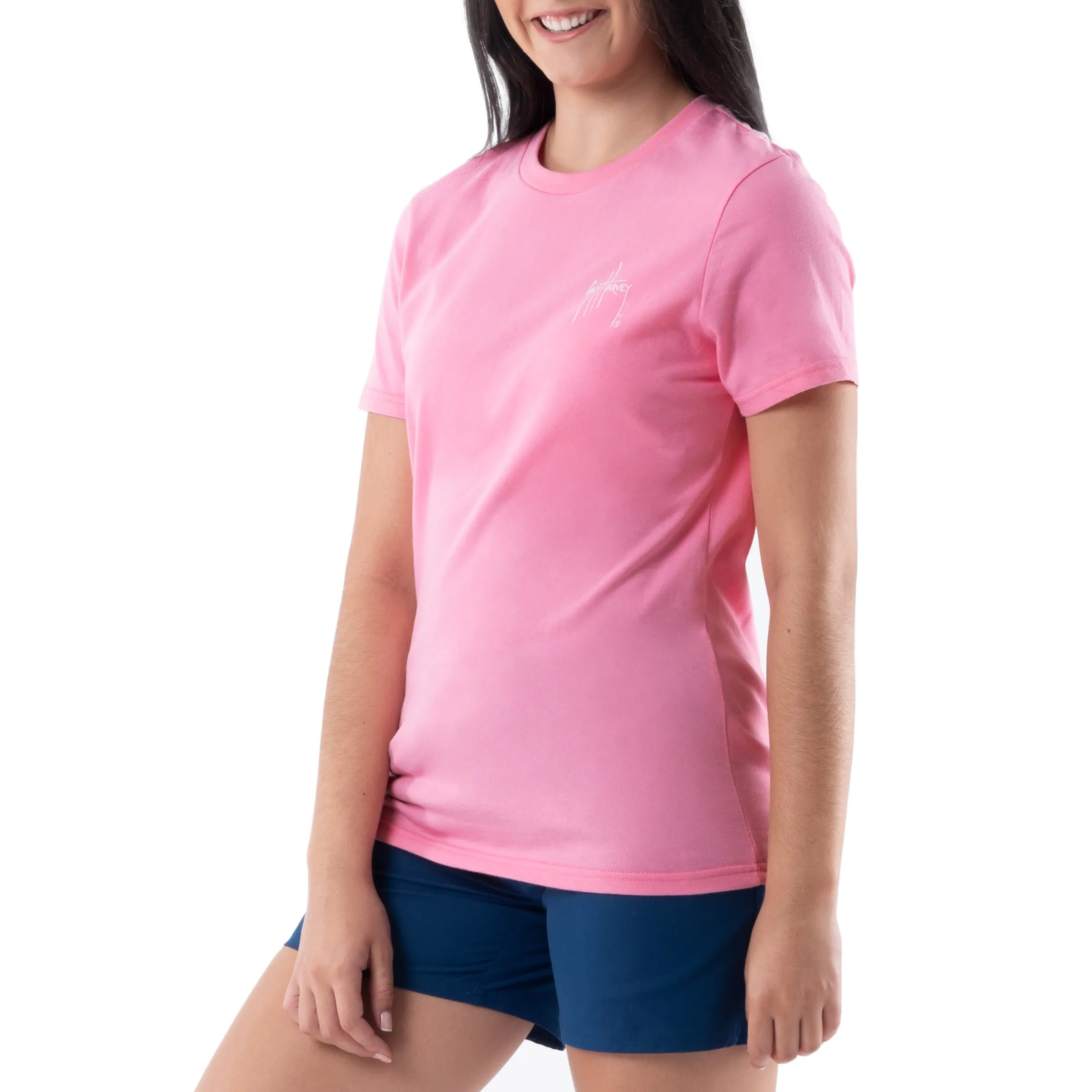 Ladies Turtle Chalk Short Sleeve Crew Neck T-Shirt