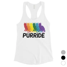 LGBT Purride Rainbow Cats Womens Tank Top