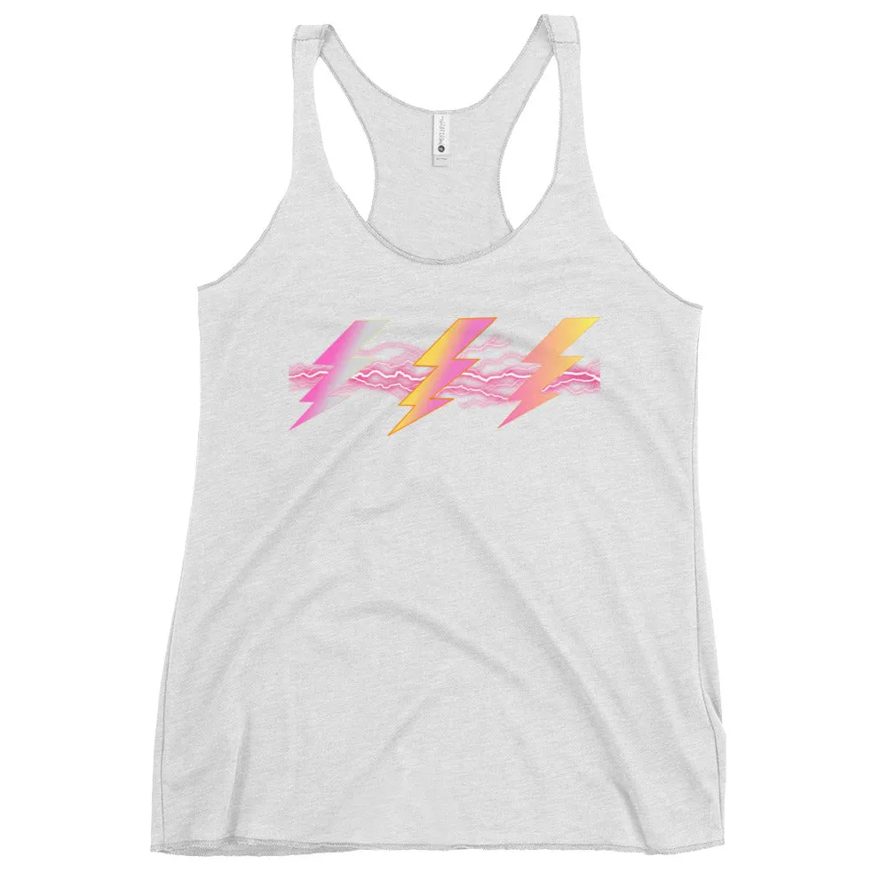 Lightning bolt athletics tank tops for women