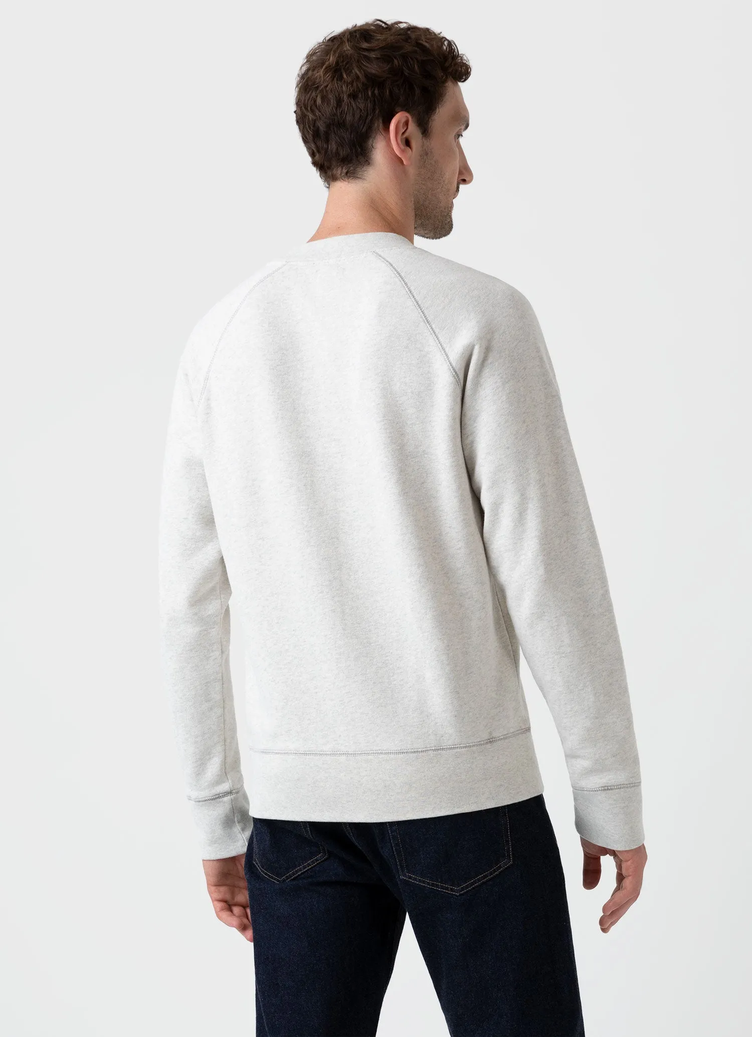 Men's Fleeceback Sweatshirt in Archive White Melange