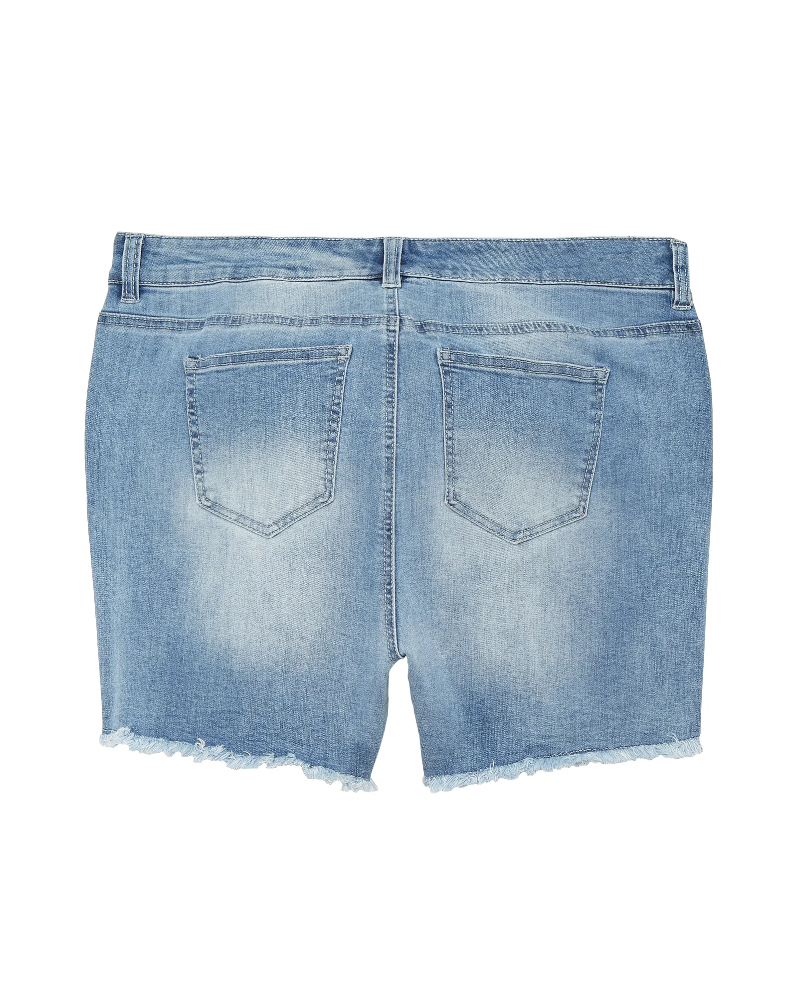 Merida Fray Hem Stretchy Denim Short | Light Wash