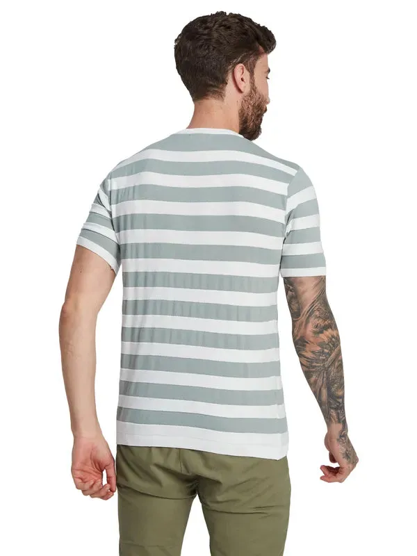 Mettle Men Striped Round Neck T-Shirt