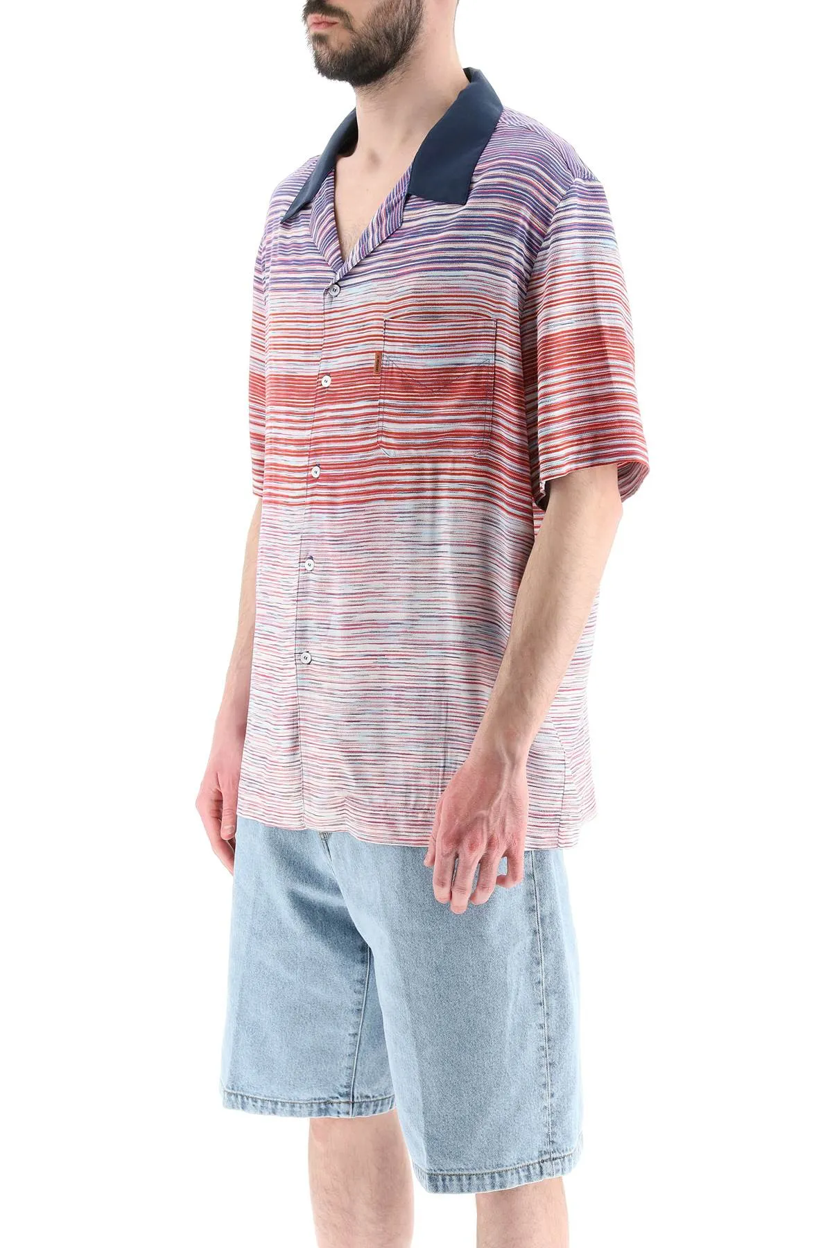 Missoni patterned bowling shirt