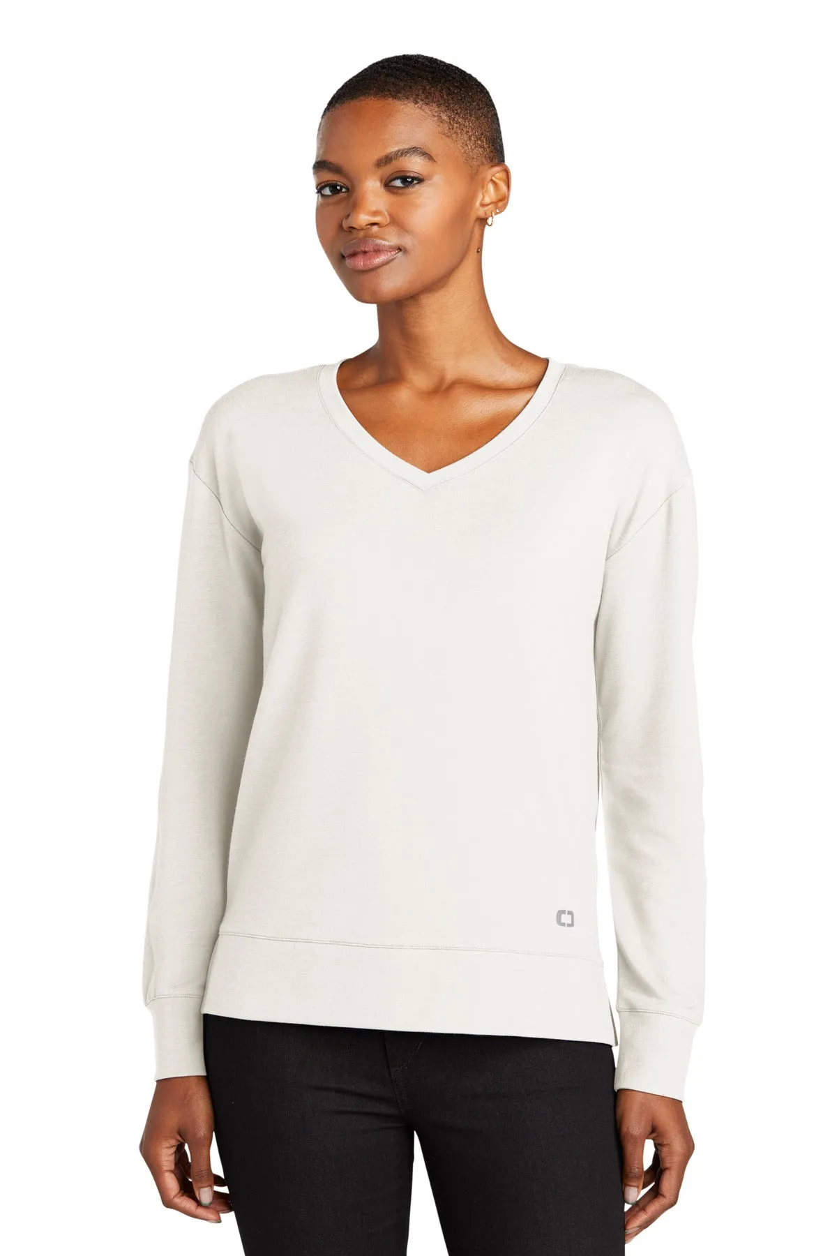 OGIO Ladies Luuma Flex Long Sleeve V-Neck LOG825