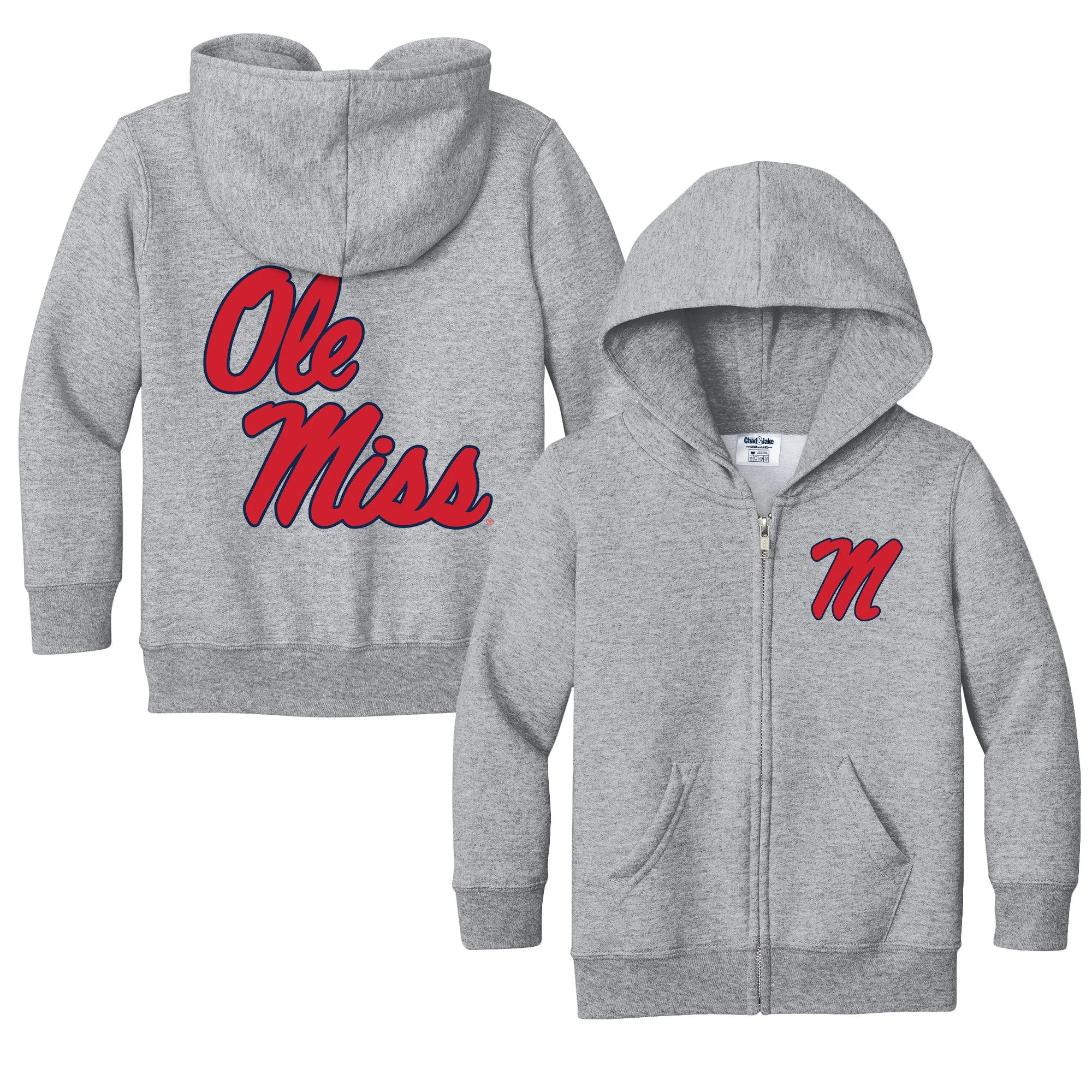 Ole Miss Rebels Logo Toddler Full-Zip Sweatshirt