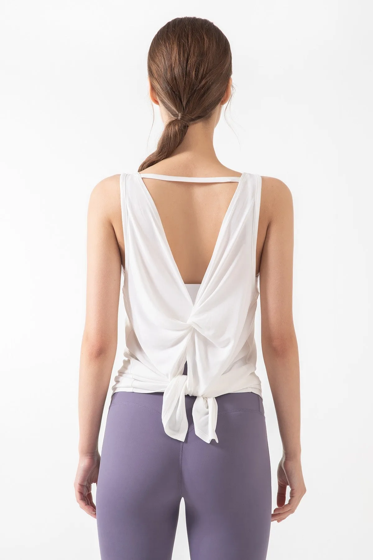 Open Back Sleeveless Tank Tops