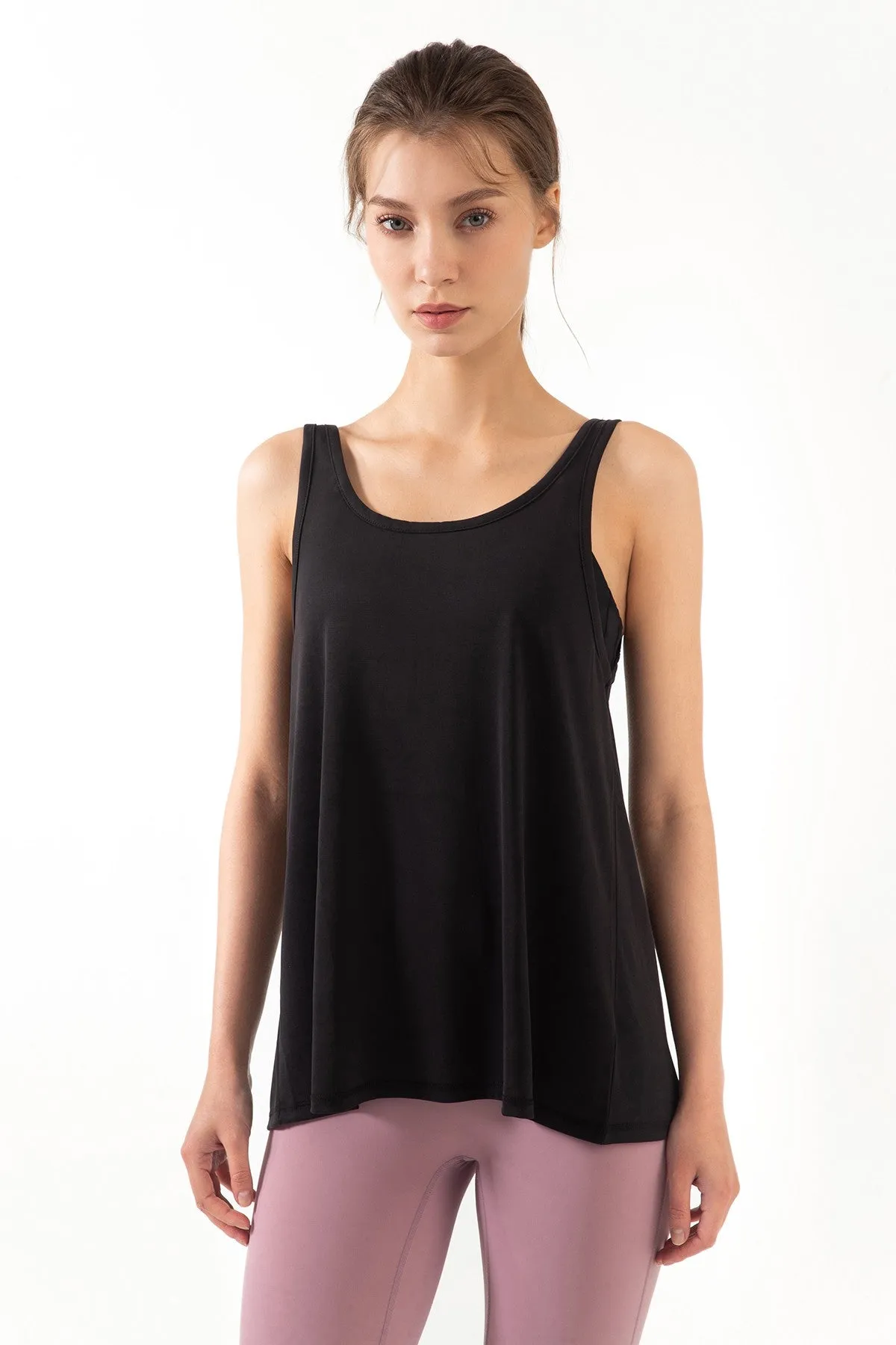 Open Back Sleeveless Tank Tops