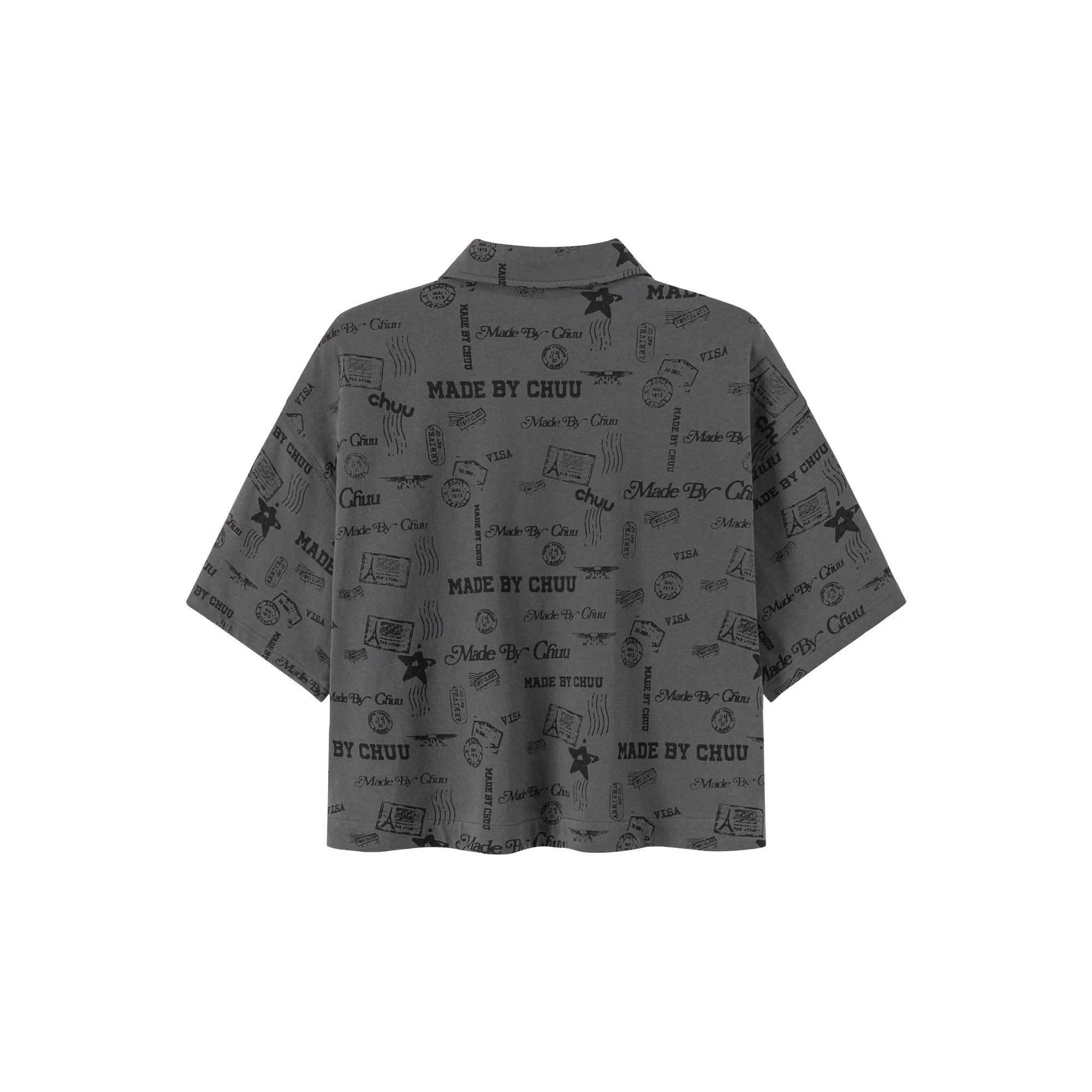 Printed Chuu Semi Boxy Shirt