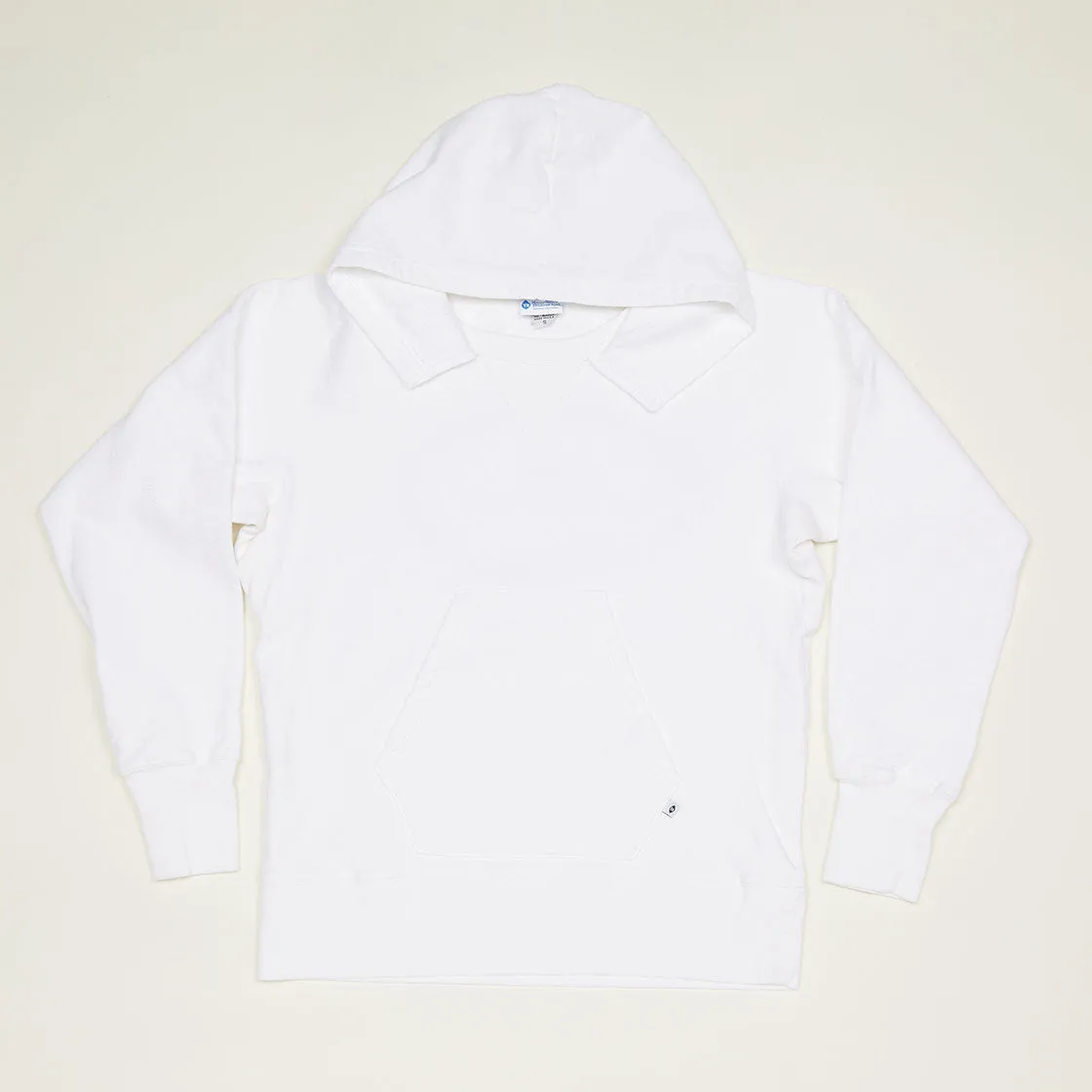 Pull-over Hooded Sweatshirt (White)