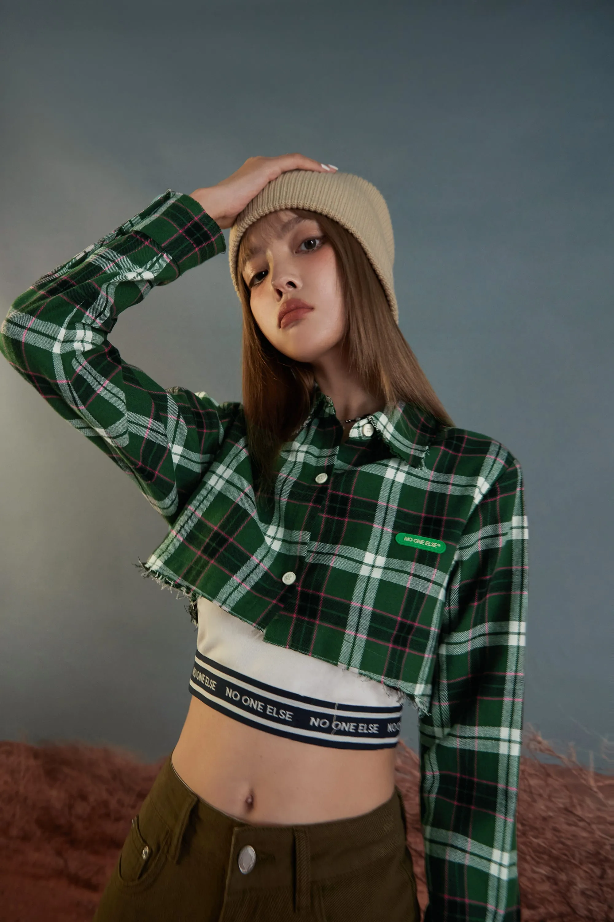 Scottish Check Cropped Shirt