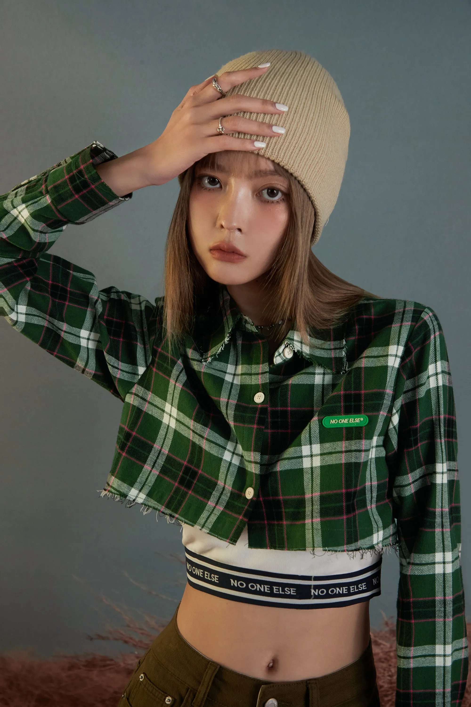 Scottish Check Cropped Shirt