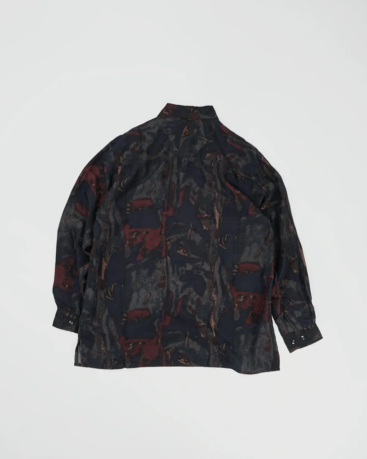 Silk Shirts Long Sleeve Patterned / B