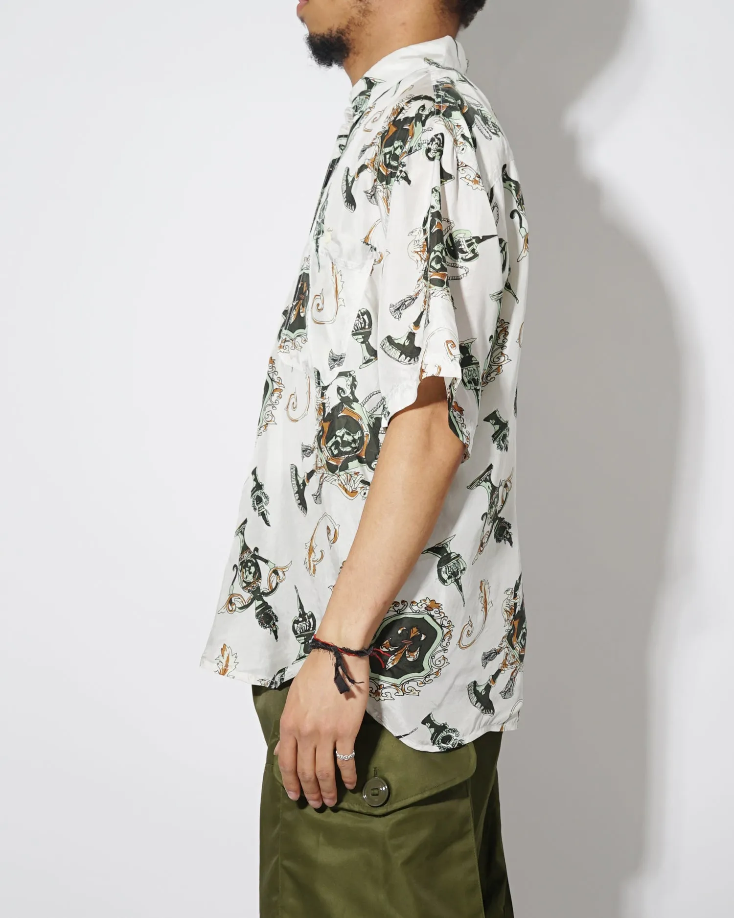 Silk shirts Short Sleeve Patterned / F