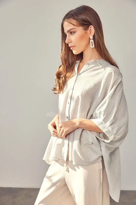 Skylar Striped Button Down Shirt