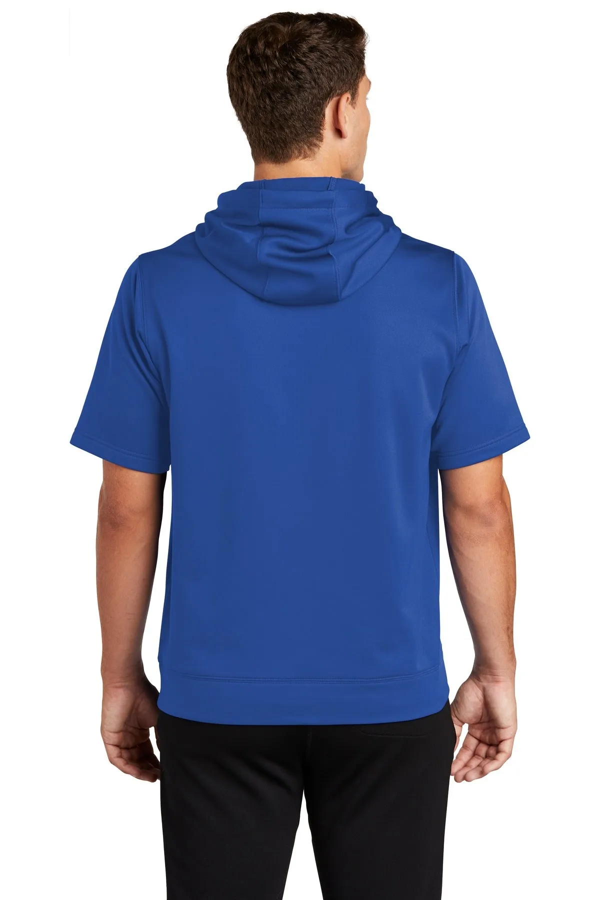 Sport-Tek Sport-Wick Fleece Short Sleeve Hooded Pullover. ST251