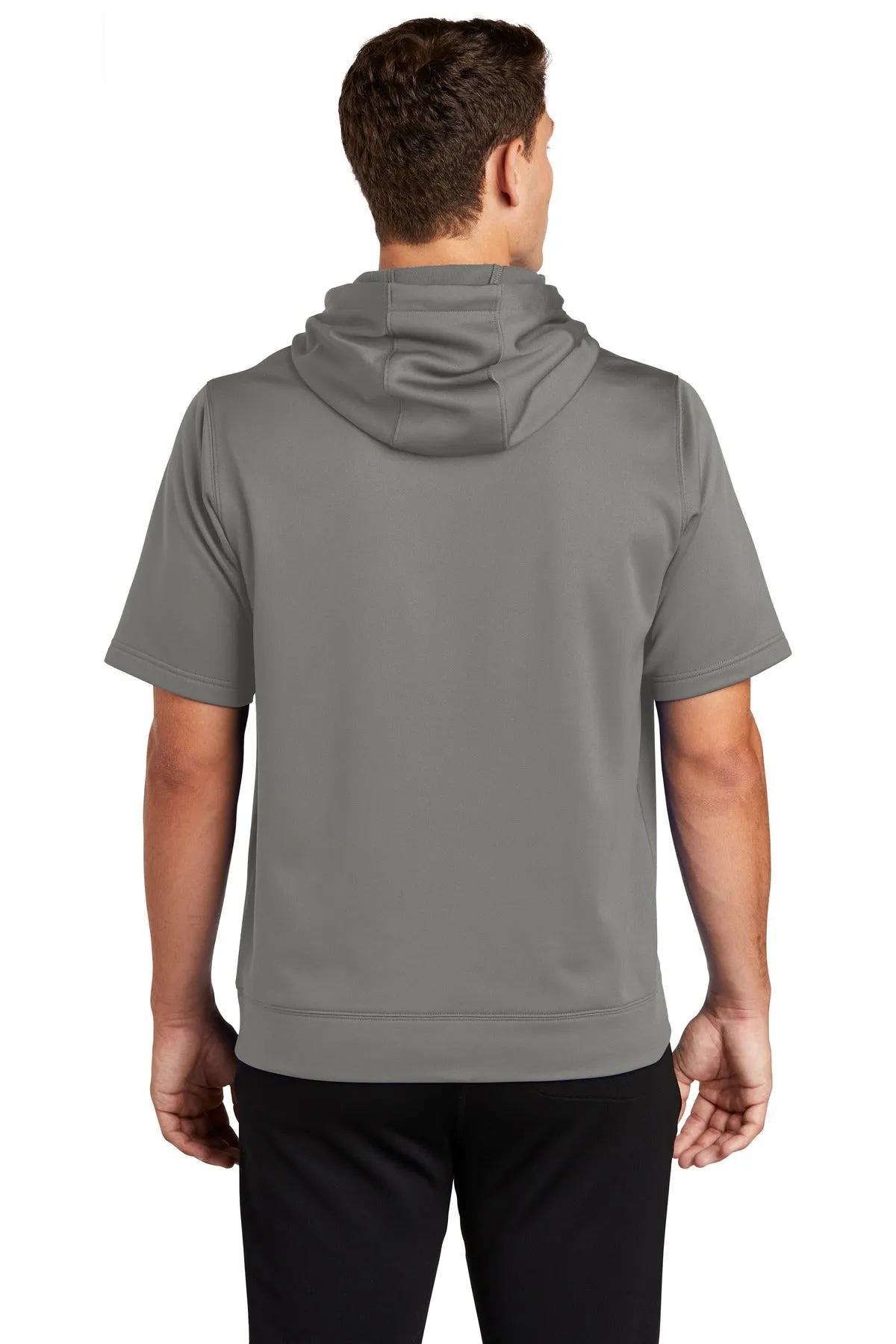 Sport-Tek Sport-Wick Fleece Short Sleeve Hooded Pullover. ST251