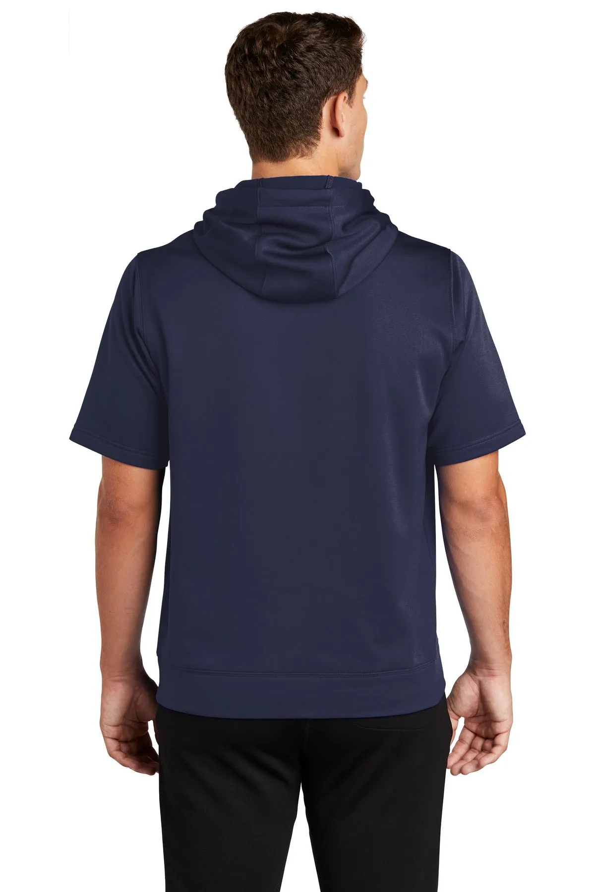 Sport-Tek Sport-Wick Fleece Short Sleeve Hooded Pullover. ST251