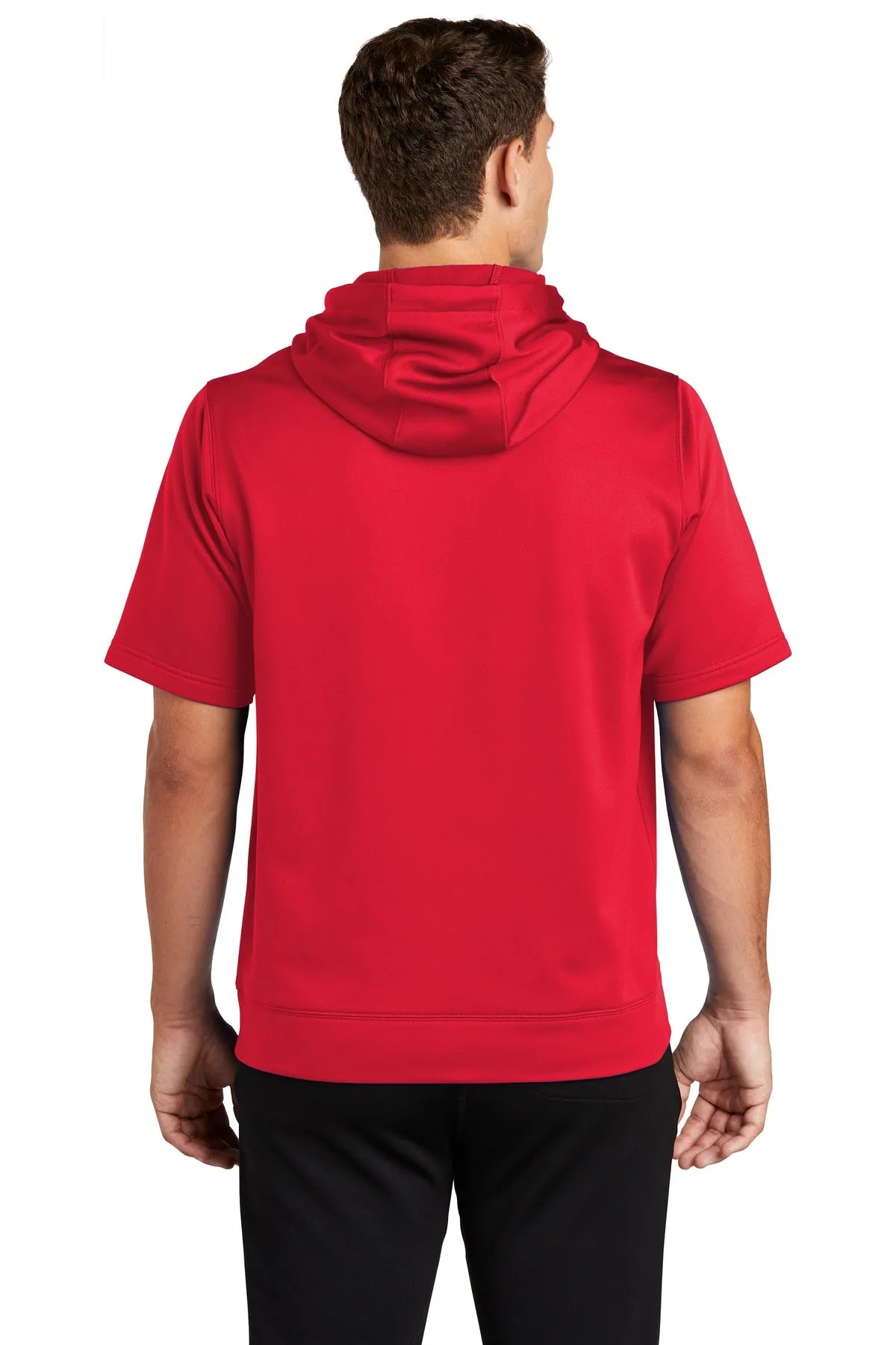 Sport-Tek Sport-Wick Fleece Short Sleeve Hooded Pullover. ST251